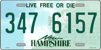 NH license plate 3476157