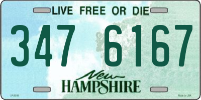 NH license plate 3476167