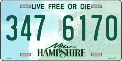 NH license plate 3476170