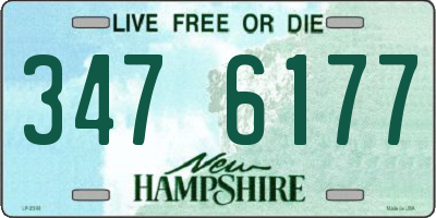 NH license plate 3476177