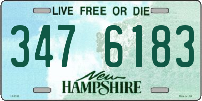 NH license plate 3476183
