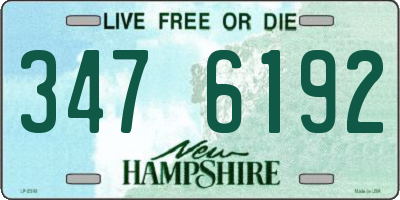 NH license plate 3476192