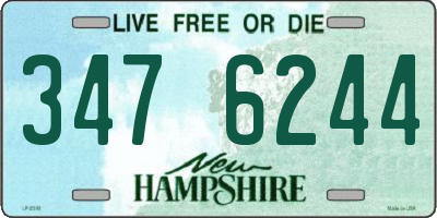 NH license plate 3476244