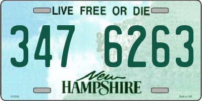 NH license plate 3476263