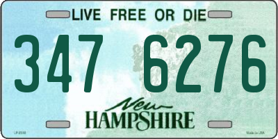 NH license plate 3476276