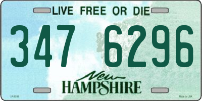 NH license plate 3476296