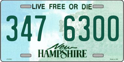 NH license plate 3476300