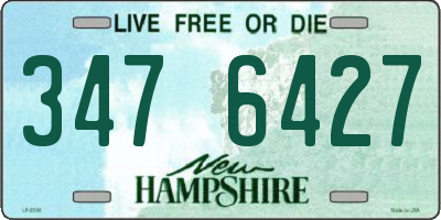 NH license plate 3476427