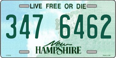 NH license plate 3476462