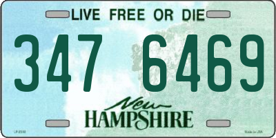 NH license plate 3476469