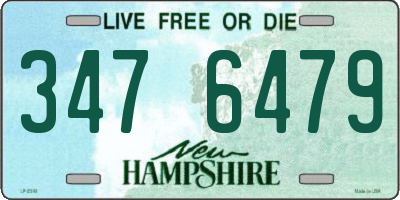NH license plate 3476479