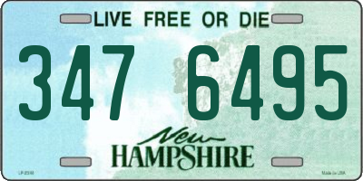 NH license plate 3476495
