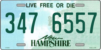 NH license plate 3476557