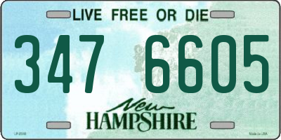 NH license plate 3476605