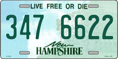 NH license plate 3476622