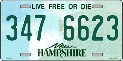 NH license plate 3476623