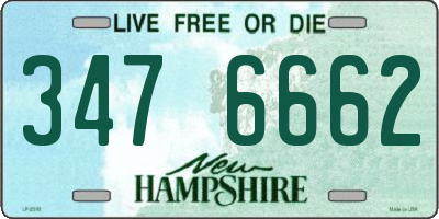 NH license plate 3476662
