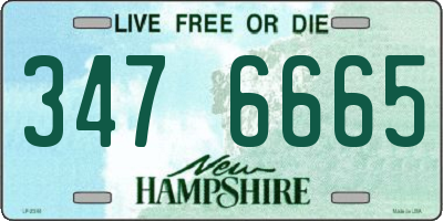 NH license plate 3476665
