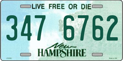 NH license plate 3476762
