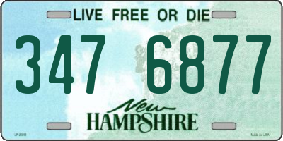 NH license plate 3476877
