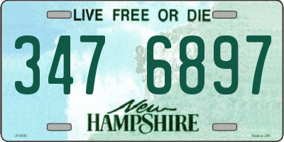 NH license plate 3476897