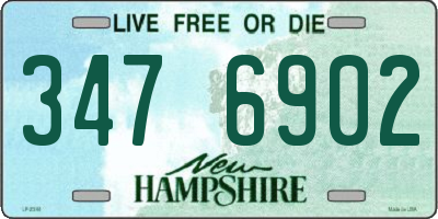 NH license plate 3476902