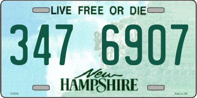 NH license plate 3476907