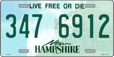 NH license plate 3476912