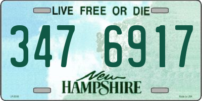 NH license plate 3476917
