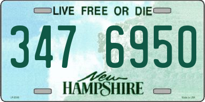 NH license plate 3476950