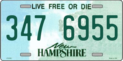NH license plate 3476955