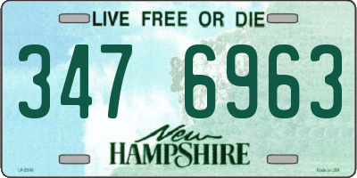 NH license plate 3476963