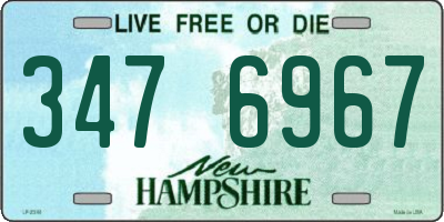 NH license plate 3476967