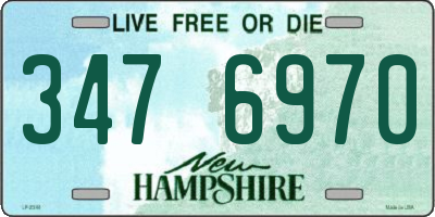 NH license plate 3476970