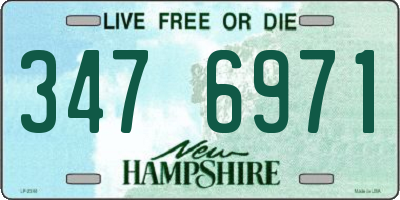 NH license plate 3476971