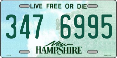 NH license plate 3476995