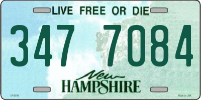 NH license plate 3477084