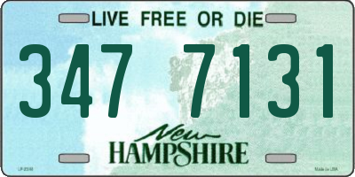 NH license plate 3477131