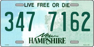 NH license plate 3477162