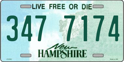 NH license plate 3477174