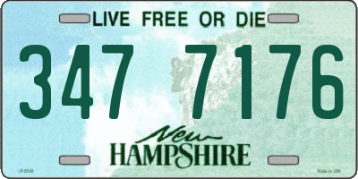 NH license plate 3477176