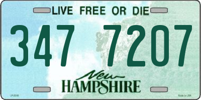 NH license plate 3477207