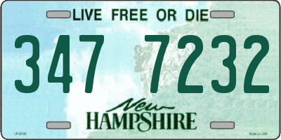 NH license plate 3477232