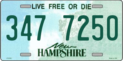 NH license plate 3477250