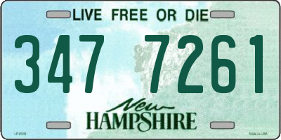 NH license plate 3477261