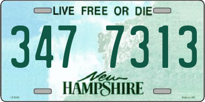 NH license plate 3477313
