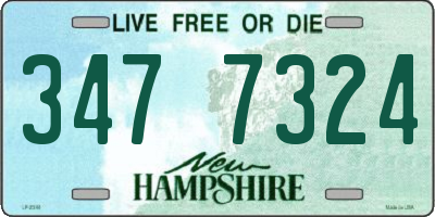 NH license plate 3477324