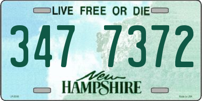 NH license plate 3477372