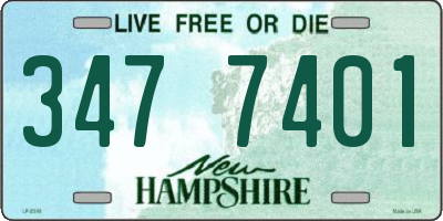 NH license plate 3477401