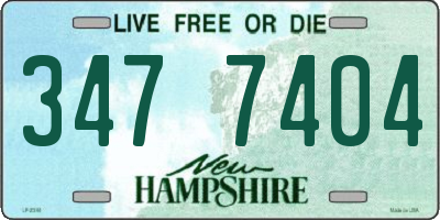 NH license plate 3477404